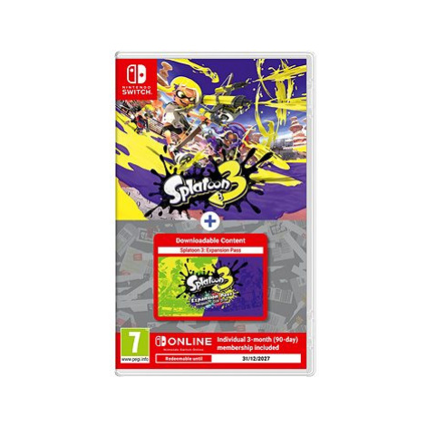 Splatoon 3 + Season Pass + NSO 3M Membership - Nintendo Switch