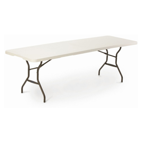 Skládací stůl 244 cm bílá / černá Dekorhome,Skládací stůl 244 cm bílá / černá Dekorhome Lanitplast