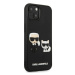 Karl Lagerfeld KLHCP13S3DRKCK hard silikonové pouzdro iPhone 13 Mini 5.4" black Karl & Choupette