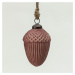 Dekoria Skleněná baňka Acorn Burgundy 7x10 cm, 7x7x10 cm