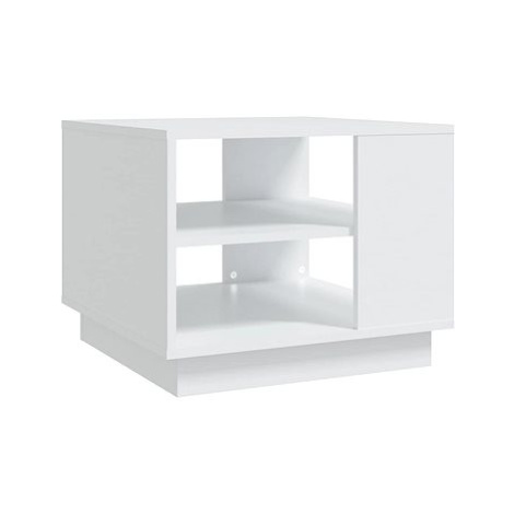 SHUMEE Konferenční stolek bílý 55 × 55 × 43 cm dřevotříska, 810289