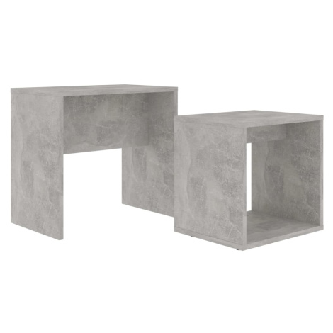 vidaXL Set konferenčních stolků betonově šedý 48x30x45 cm kompozit