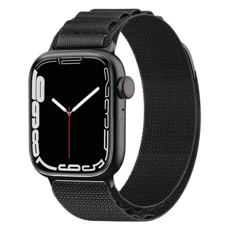 Ocelový řemínek s přezkou Alpine pro Apple Watch 38/40/41 mm - černý