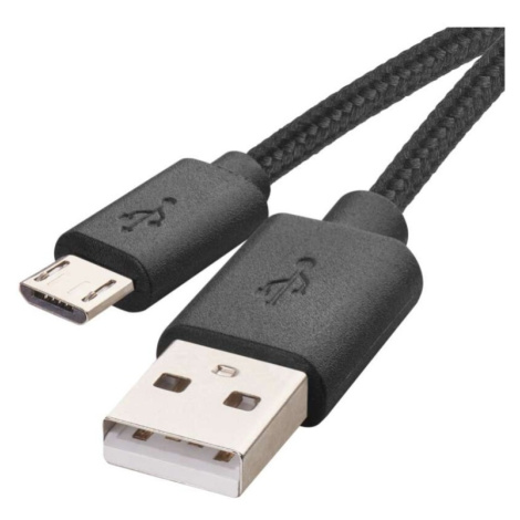 Nabíjecí a datový kabel USB-A 2.0 / micro USB-B 2.0, 2 m, černý EMOS