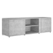 TV stolek betonově šedý 120x34x37 cm dřevotříska