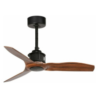 FARO JUST FAN XS, černá/dřevo, stropní ventilátor 81cm
