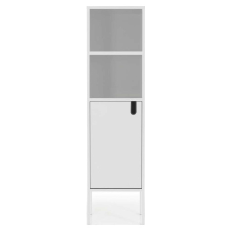 Bílá skříň Tenzo Uno, výška 152 cm