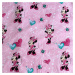 Jerry Fabrics Bavlněné napínací prostěradlo 90x200 + 25 cm - Minnie "Flowers 02"