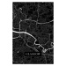 Mapa Glasgow black, POSTERS, 26.7x40 cm