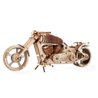 DD Dřevěná 3D mechanické puzzle - Motorka (chopper)