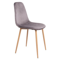 Norddan Designová jídelní židle Myla šedá - světlé nohy