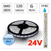 LED pásek 24V 60ks/m 2835 6W/m voděodolný-termokokon 1m, STUDENÁ