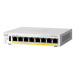 CISCO CBS250 Smart 8-port GE, Partial PoE, Desktop, Ext PSU