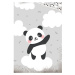 TipTrade Povlečení do postýlky 100x135 + 40x60 cm - Panda na obláčku