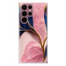 iSaprio Pink Blue Leaves pro Samsung Galaxy S22 Ultra 5G