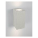 NOVA LUCE venkovní nástěnné svítidlo FUENTO bílý pískovec skleněný difuzor GU10 2x7W IP65 100-24