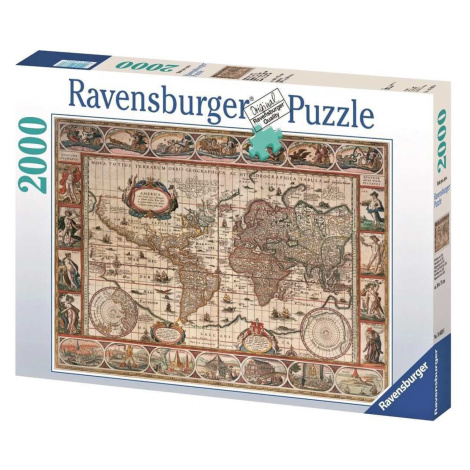Ravensburger 16633 puzzle historická mapa světa 2000 dílků