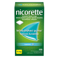 NICORETTE ICEMINT GUM 4MG léčivé žvýkačky 105