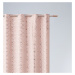 Dekorační vzorovaný závěs s kroužky DIAMANTOS růžová 140x250 cm (cena za 1 kus) MyBestHome