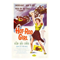 Ilustrace Hot Rod Girl, 26.7 × 40 cm