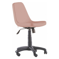 Otočná kancelářská židle na kolečkách comfy - růžová