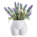 Váza/květináč 13 cm - bílá