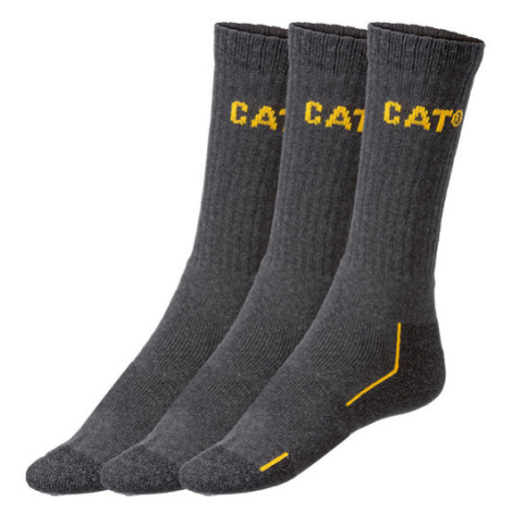 Caterpillar Pánské pracovní ponožky, 3 páry (adult#male, 39/42, černá)