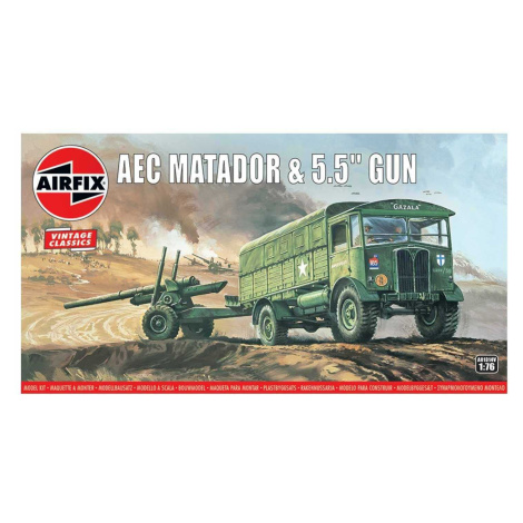 Classic Kit VINTAGE military A01314V - AEC Matador & 5.5 "Gun (1:76) AIRFIX