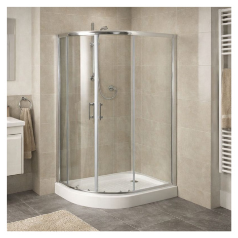 HOPA Sprchový asymetrický kout s vaničkou IBIZA II Barva rámu Chrom/Leštěný hliník (ALU), Rozměr
