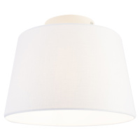 Moderní stropní svítidlo s bílým stínidlem 25 cm - Combi