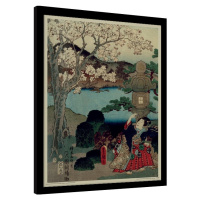 Obraz na zeď - Kunisada - History of the Prince Genji, Blossom, 34.3x44.5 cm