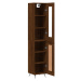 vidaXL Skříň highboard hnědý dub 34,5 x 34 x 180 cm kompozitní dřevo