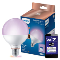 LED žárovka LED E27 G95 11W = 75W 2200-6500K + RGB SMART WiFi Philips WiZ