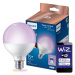 LED žárovka LED E27 G95 11W = 75W 2200-6500K + RGB SMART WiFi Philips WiZ