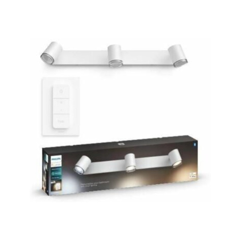 Philips HUE 3ks Adore Bluetooth bodové LED svítidlo bílé + Philips HUE ovladač