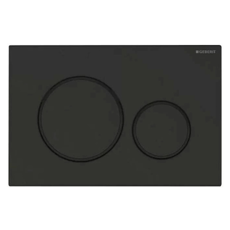 Ovládací WC tlačítko Geberit Sigma20 / < 20 N / plast / 2 úrovně splachování / matná černá