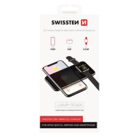 SWISSTEN WIRELESS NABÍJEČKA 2v1 22055520, černá Černá