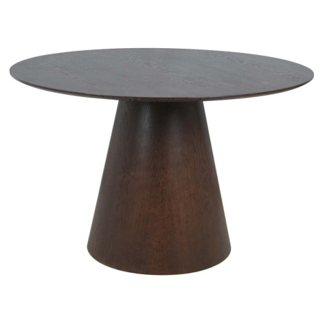 Kulatý jídelní stůl s deskou v dekoru ořechového dřeva ø 120 cm Bolton – House Nordic