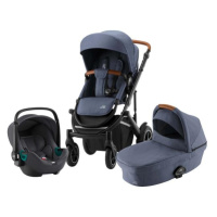 Set kočárek Smile III + hluboká korba + autosedačka Baby Safe 3 i-Size, Indigo Blue