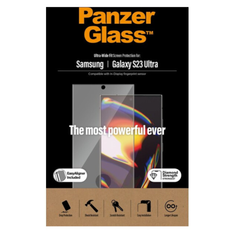 PanzerGlass™ Premium 3D Samsung Galaxy S23 Ultra (FingerPrint ready) s instalačním rámečkem