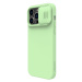 Nillkin CamShield Silky silikonové pouzdro na iPhone 14 PRO MAX 6.7" Mint green