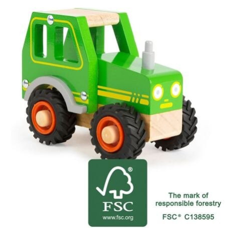 Small Foot Dřevěný traktor zelený Legler
