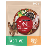 Purina One Mini/Small Dog Active kuře s rýží 800g