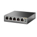 TP-Link switch TL-SF1005P (5x100Mb/s, 4xPoE+, 67W, fanless)