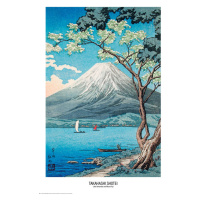 Plakát, Obraz - Takahashi Shotei - Lake Yamanaka and Mount Fuji, 61 × 91.5 cm