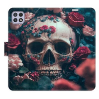 iSaprio flip pouzdro Skull in Roses 02 pro Samsung Galaxy A22 5G