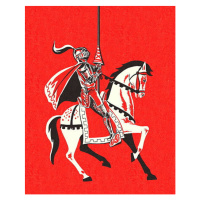 Ilustrace Knight Riding a Horse, CSA Images, 30 × 40 cm