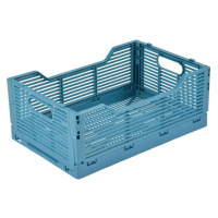 Modrý plastový úložný box 30x20x11.5 cm – Homéa