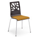 Nowy Styl Verbena Seat Plus židle bukové dřevo tmavé oranžová