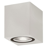 NOVA LUCE venkovní nástěnné svítidlo NERO hliník bílé skleněný difuzor GU10 1x7W 220-240V IP54 b